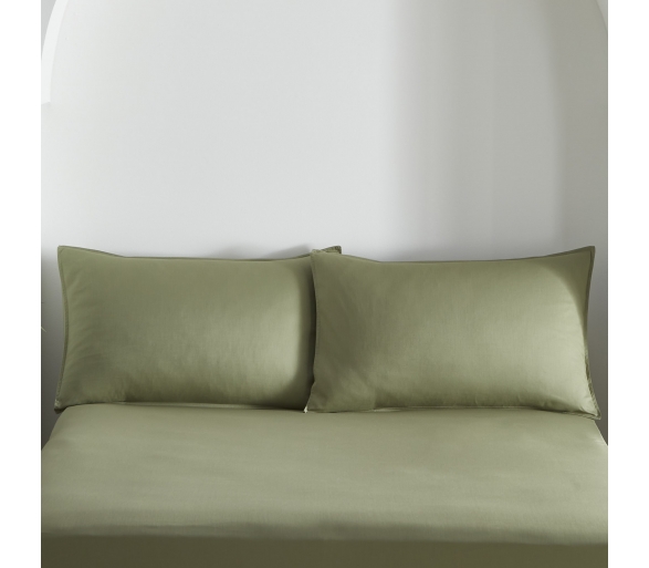 Cassia - Khaki Housewife Pillowcases