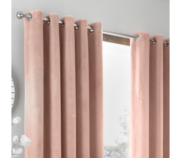 Brigitte - Blush Eyelet Curtains