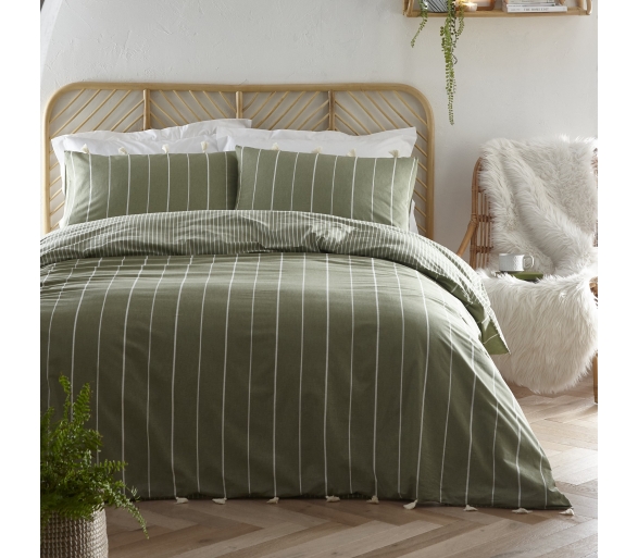 Delta Stripe - Khaki Bedding