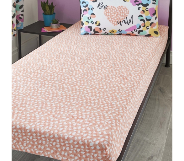 Be Wild - Coral Fitted Sheet