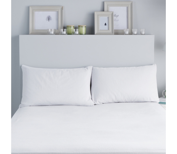 Brushed White Pillowcases
