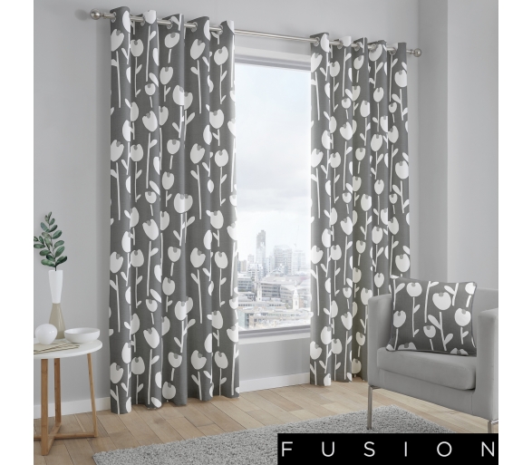 Alabar - Grey Curtains