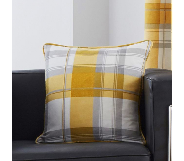 Balmoral Check - Ochre Cushion Cover