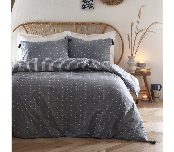 Trenton Spot - Ink Blue Bedding
