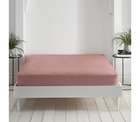 Cassia - Dark Coral Fitted Sheets