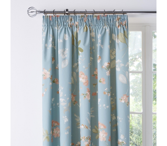 Farah - Duck Egg Pencil Pleat Curtains