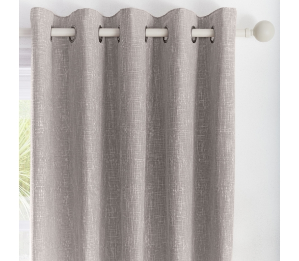 Boucle - Grey Eyelet Curtains
