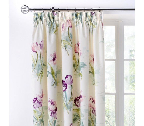 Macy - Pink Pencil Pleat Curtains
