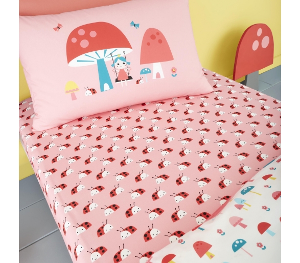 Mushroom Magic - Fitted Bed Sheets (Twin Pack)