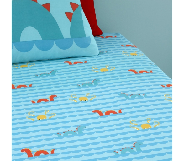 Sea Monsters - Fitted Bed Sheets (Twin Pack)