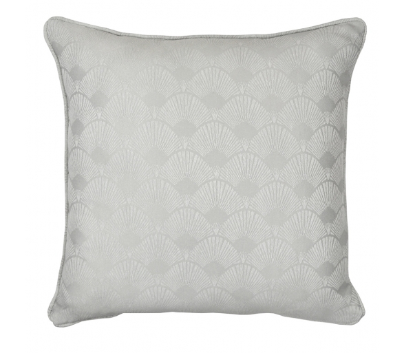 Nouveau Fan Silver - 43x43cm Filled Cushion