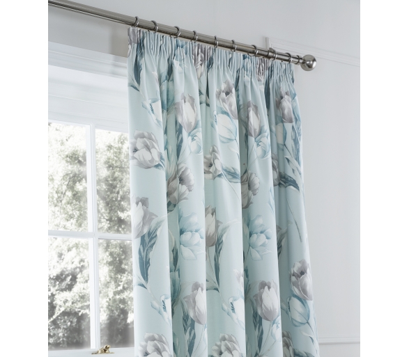 Tulip Duck Egg Curtains